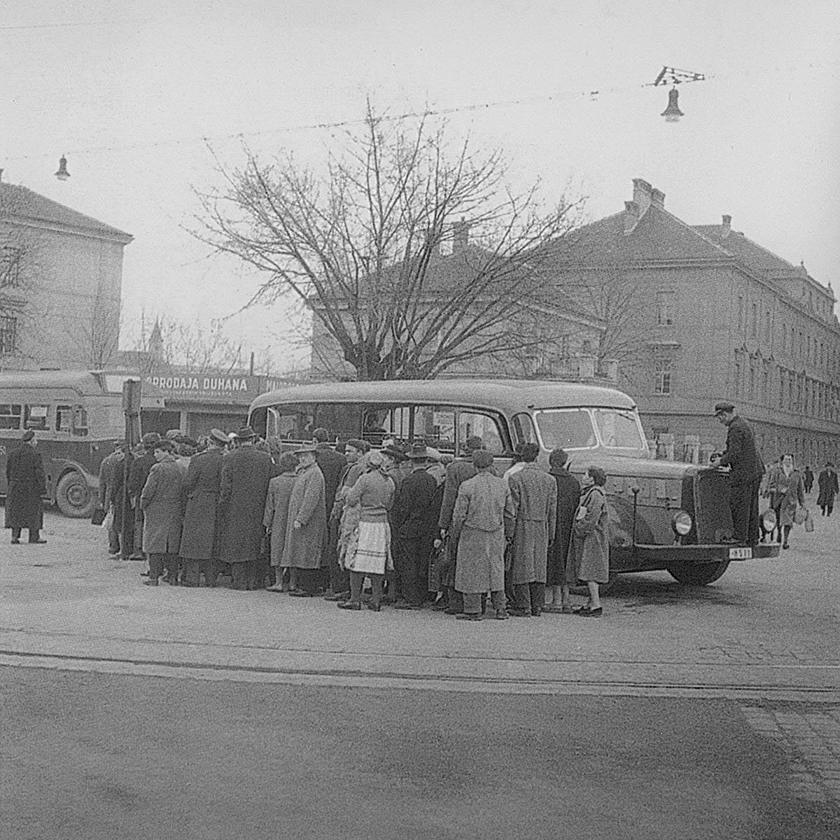 Tramvajsko okretište Črnomerec 1955. godine